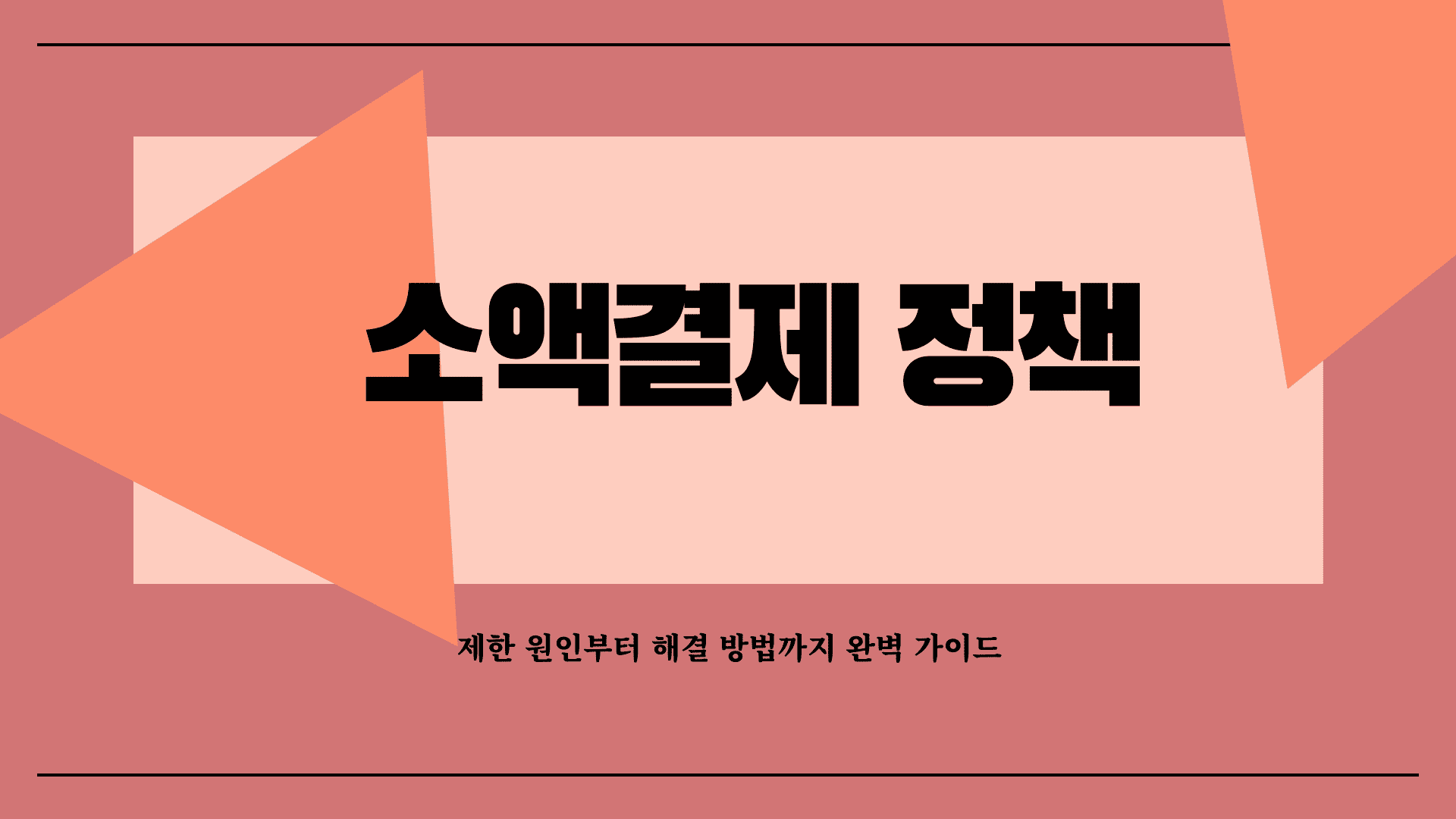 소액결제 정책