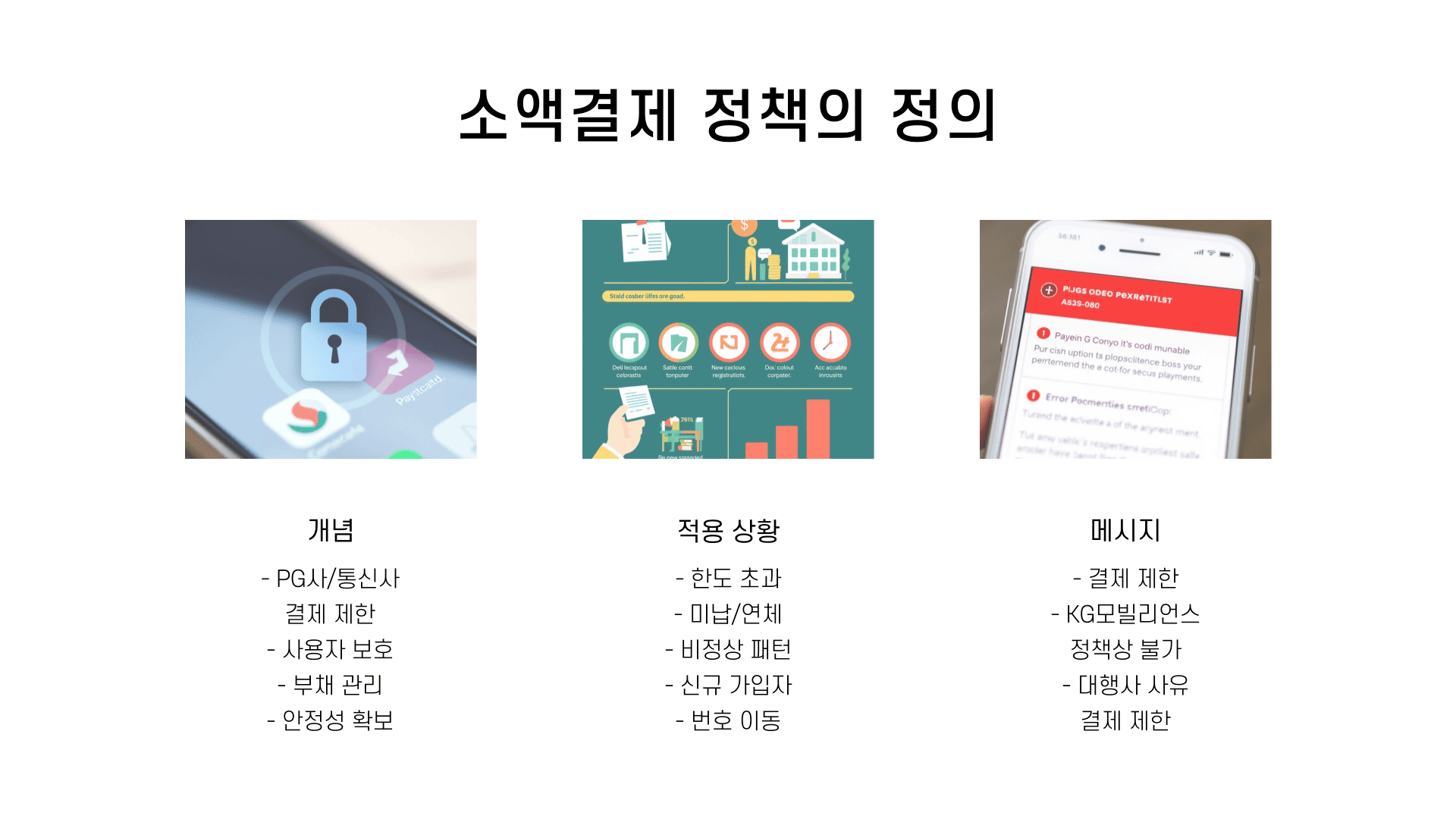 소액결제 정책